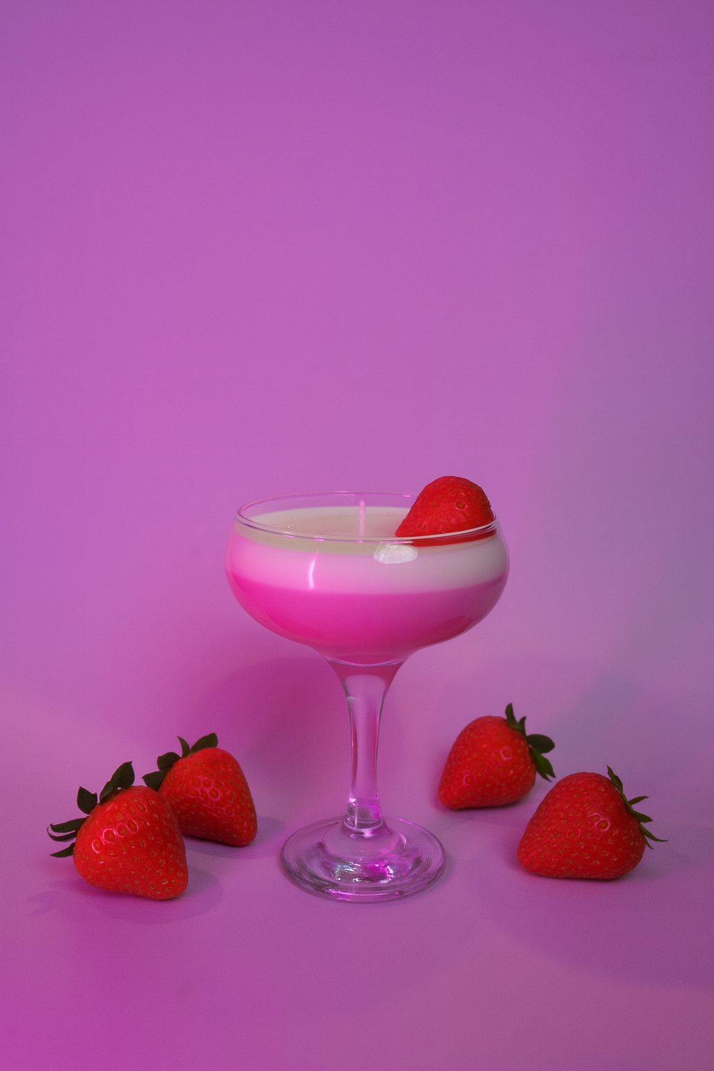 Strawberry Coctail Candle